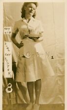 Org 1940s-60s Semi Nude Sepia Real Photo- Waitress- Cool Off Sister- Tray #1 picture