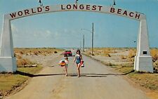 World's Longest Long Beach WA Washington Archway Bathing Beauty Vtg Postcard R8 picture