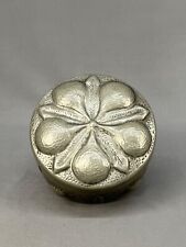 C. 1915 French Art Nouveau Pewter Lidded Box w/Flower by Alice and Eugene Chanal picture