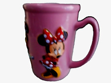Disney 3D Minnie Mouse Coffee Mug Retired Pink 16 ounce Cup 4 Different Poses picture