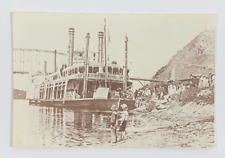 The Stern-Wheeler Steamboat Quincy on the Mississippi at Red Wing MN Postcard picture