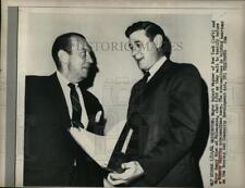 1964 Press Photo Mayor Robert Wagner & Mayor Henry Mier Waiting to Testify picture