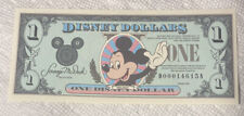 1990-DA Block. $1 Disney Dollar. Disney World CU. From Original Pack. picture