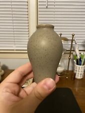 Vintage Small Brown Spotted Bud Vase picture