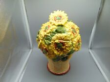 Sunflower Ceramic Cookie Jar picture