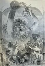 1883 Old Time Christmas Celebrations illustrated picture