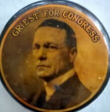1908 Pennsylvania Political Campaign Election Pin William Griest Congress picture