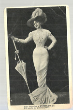 1909 RPPC Glamor Girl Comic Postcard VG picture