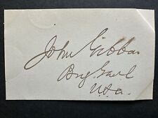 CIVIL WAR Union General JOHN GIBBON Signed Autograph US Historical Signature picture