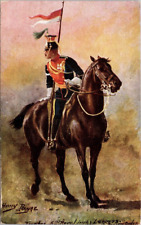 5th Royal Irish Lancers Trooper Harry Payne Artist Postcard H58 picture