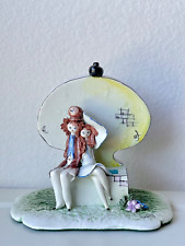 Vtg Lino Zampiva Figurine Couple on Fountain Spaghetti Hair Made in Italy Signed picture