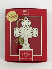 NIB Lenox 2013 Annual Snow Fantasies Cross Christmas / Holiday Ornament picture