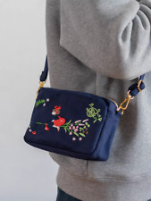 Japan Ghibli  KiKi's Delivery  embroidery Shoulder Bag corduroy Coin Wallet bag picture