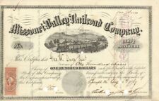 Missouri Valley Railroad Co. - Stock Certificate - Railroad Stocks picture