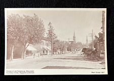 Postcard Reproduction 1907 Main Street Cedarburg Wisconsin     B1 picture