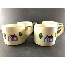 International China Stoneware Japan Coffee Cup Mugs Lot Of 4 Country 1960 picture