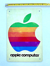 Apple Computer Retro Tin Sign Old School Apple Logo Metal Art Tech Gift Vintage picture