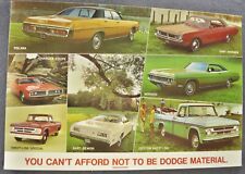 1971 Dodge Large Postcard Polara Dart Swinger Demon Charger Monaco Pickup 71 picture