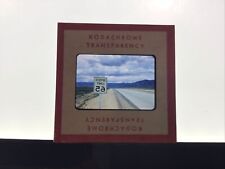 1951 Kodak Red Border Slide 65 MPH Photo New Colorado Highway Sign #34 picture