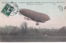 CPA 78 MILITARY AEROSTATION Airship Balloon HOMELAND. 1908 Raid PARIS - VERDUN picture