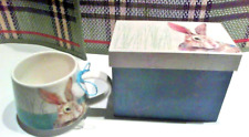 BUNNY MUG MADE BY CYPRESS HOME 12 OZ  - NEW IN BOX -  BY KATHRYN WHITE  = EASTER picture