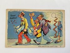 Comic~1934~Ray Walters~C-76~3 drunk men~Sweet Adeline~Happy Days~singin' a song picture