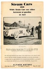 White Steam Cars 1910 reproduction brochure pub by Floyd Cylmer  picture