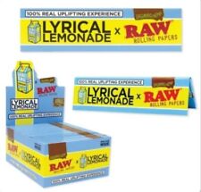 New 6 Packs of LYRICAL LEMONADE X RAW KING SIZE ROLLING PAPERS ORGANIC HEMP picture