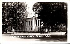 Real Photo Postcard County Courthouse in Vevay, Indiana picture