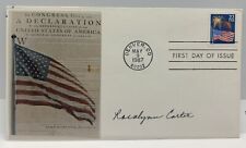 Rosalynn Carter Signed 1987 Declaration Of Independence First Day Cover picture