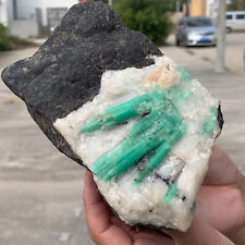 2.41LB Natural Rare Emerald Gem Crystal Mineral Specimen/China picture