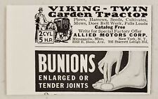1941 Print Ad Viking Twin Garden Tractors Allied Motors Minneapolis,MN picture
