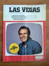 RARE Vintage Around LAS VEGAS Magazine Tele Companion TV Guide Harry Belafonte picture
