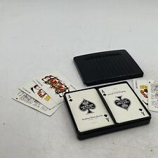 Vintage NOR Northbrook Playing Cards With Case Two Decks Red / Blue Made In USA picture