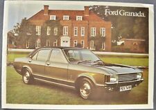 1972 Ford Granada Brochure GXL Saloon Sedan British Nice Original 72 picture
