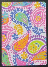 Paisley Flowers Single Swap Wide Playing Card Colorful Joker picture