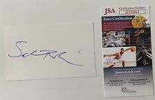 Salman Rushdie Signed Autographed 3x5 Card JSA Certified Author Satanic Verses picture