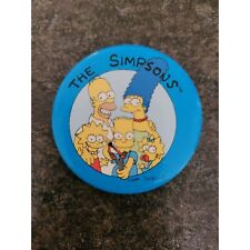 VTG HTF 1989 The Simpsons Family Pin Button Pinback small size picture