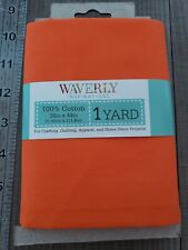 Waverly Inspirations Pre-Cut Cotton Fabric Orange, 1 Yard (36