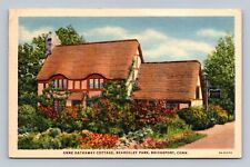 BRIDGEPORT CT Connecticut Anne Hathaway Cottage Beardsley Park Postcard picture