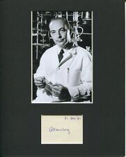 Arthur Kornberg 1959 Nobel Prize Medicine Rare Signed Autograph Photo Display picture