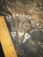 9 Vintage Master Lock (Keys) Various Shapes And Sizes￼ picture