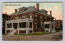 Houlton ME, Elks Home, Maine Vintage Postcard picture