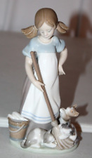 LLadro Figurine Little Girl Mopping the Floor with Cats picture