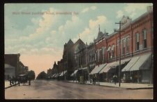 1910's Greenfield, Indiana Main Street Looking West Postcard picture