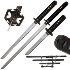 Snake Eye Tactical Two Tone 3 Piece Samurai Katana Set w/Free Sword Stand picture
