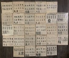 Vintage 1940s FBI Wanted Poster Master Copy Lot Of 27 Burglary Murder Escaped picture