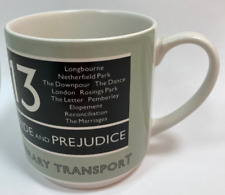 Jane Austen Pride And Prejudice 13 Literary Transport Travel By Book Mug picture