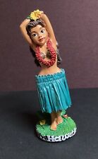 KC Hawaiian Hula Girl in Green Skirt Mini Dashboard Doll 4.4