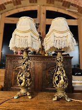 Pair Of Antique Bronze Table Lamps picture